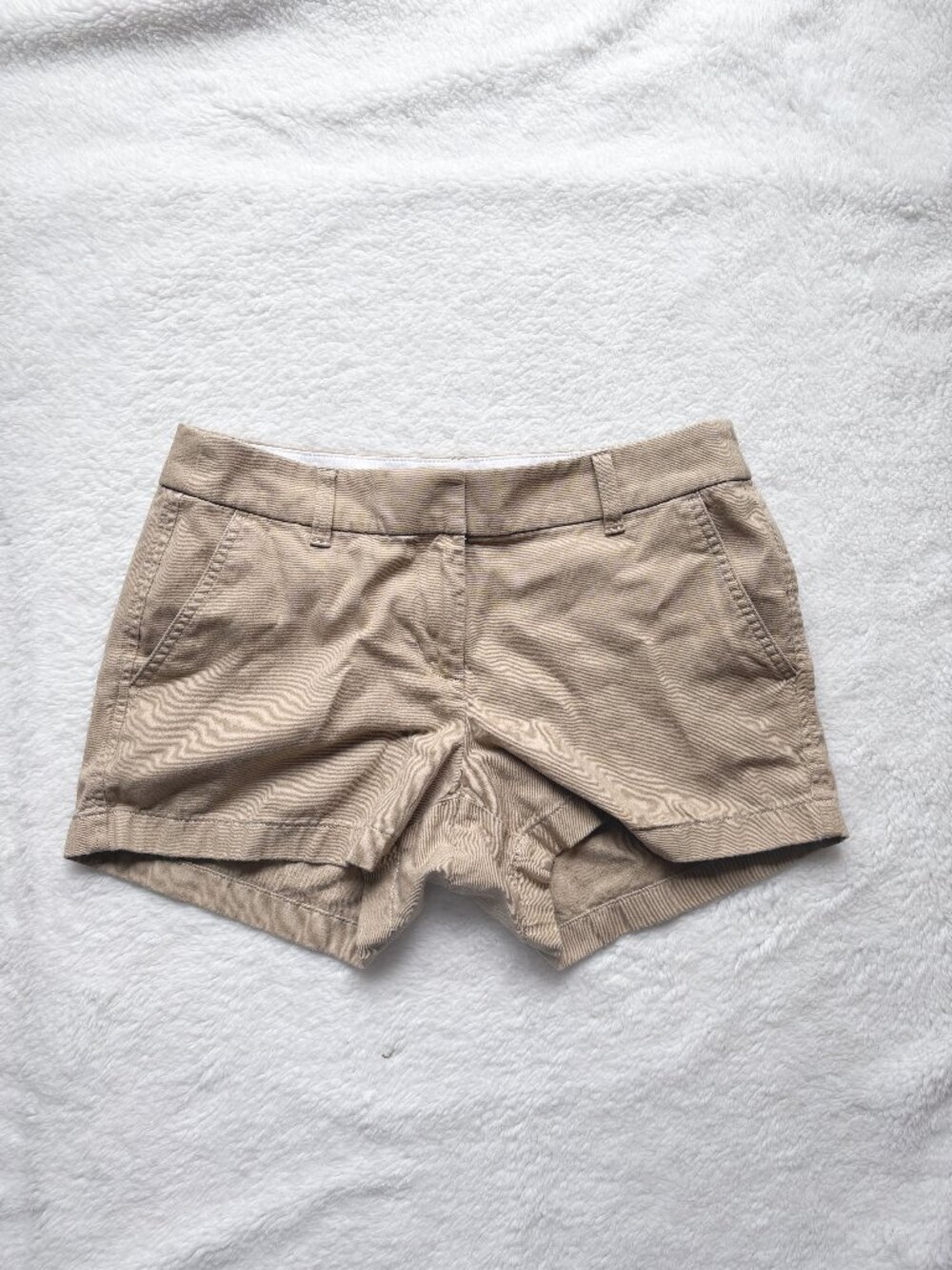 J.Crew Reimagined Khaki Shorts Size 4 Tailored Summer - Picture 1 of 4